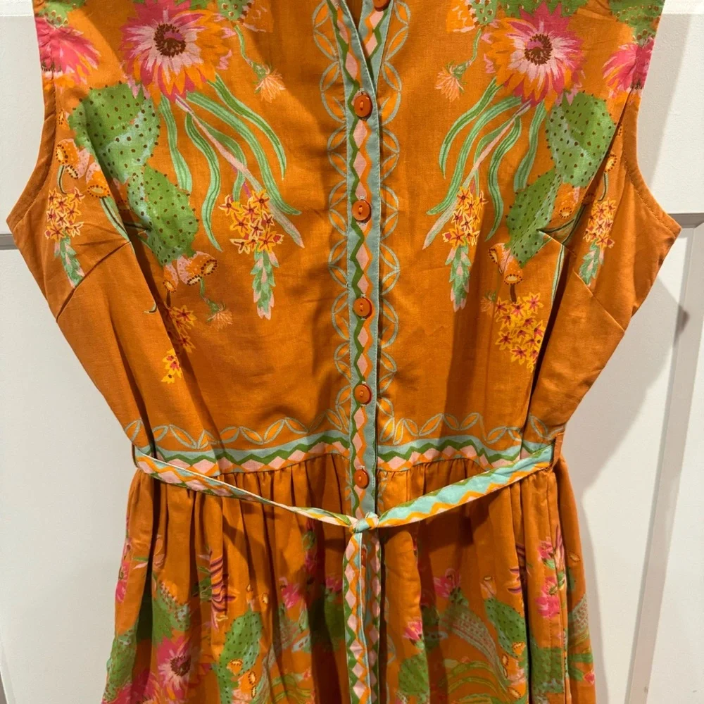 NWOT RARE Banjanan Desert Cactus Mini Dress Size M - Picture 4 of 7